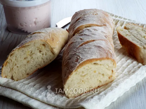 Фото блюда: Багет с луком