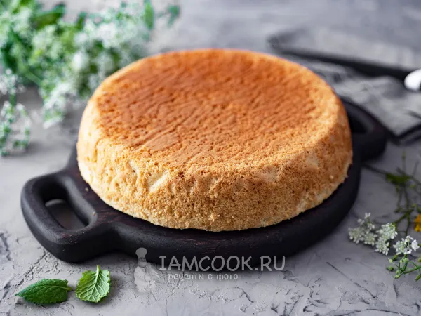 Фото блюда: Шифоновый бисквит в мультиварке