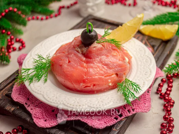 Фото блюда: Закуска «Колокольчик» из семги с сыром