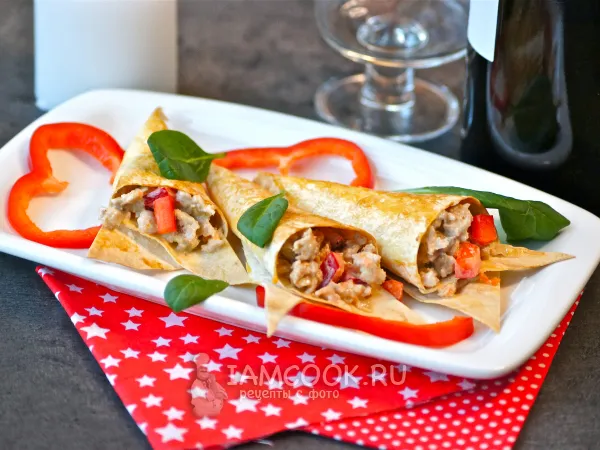 Фото блюда: Кулечки из лаваша