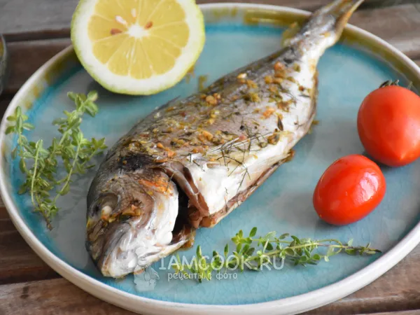 Фото блюда: Дорадо в пергаменте в духовке