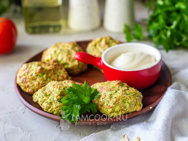 Фото блюда: Котлеты из кабачков в аэрогриле